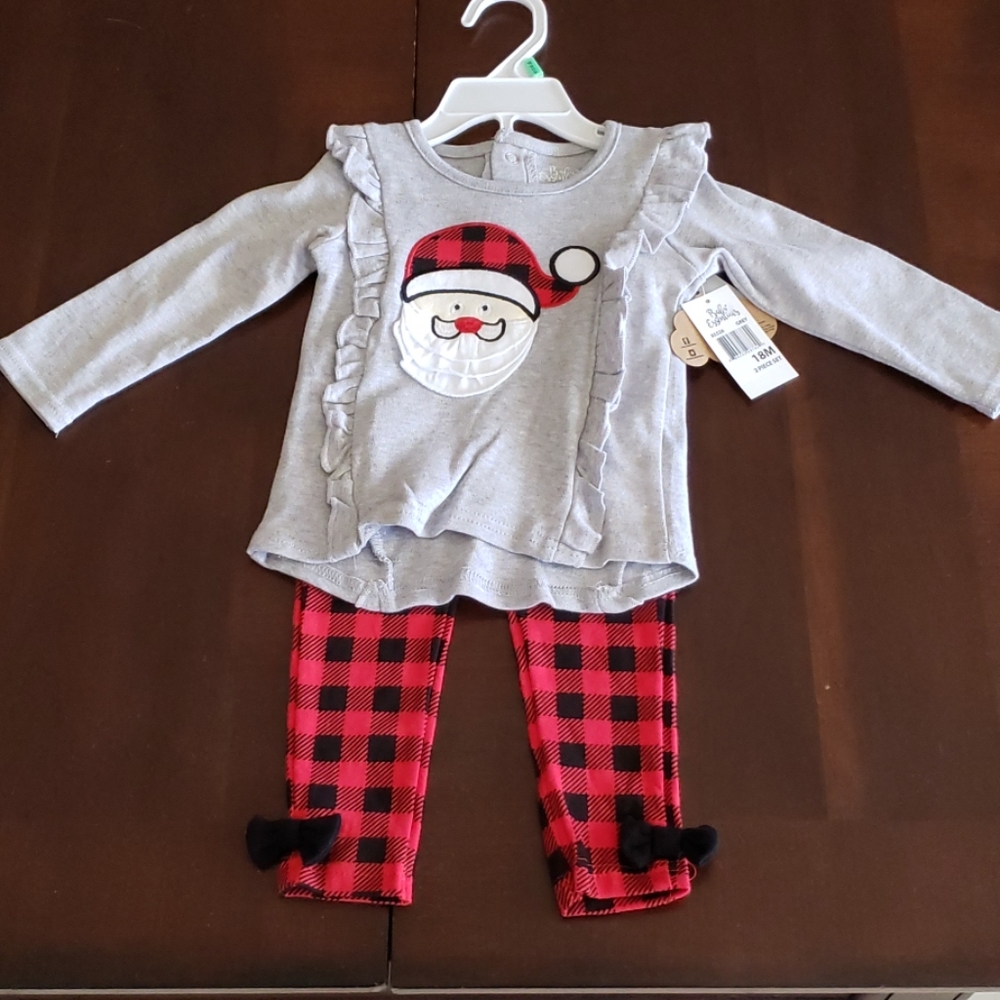 2pc girls Santa outfit